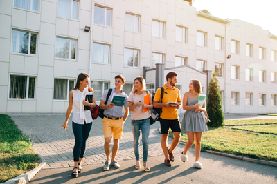 Free-time-students-bachelor-s-campus-life-rhythm-five-friendly-students-are-walking